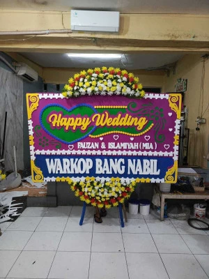 Papan Bunga di Venue Wedding Ciputat