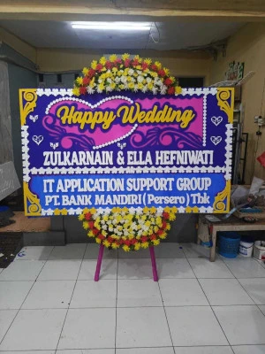 Papan Bunga di Venue Wedding Ciputat
